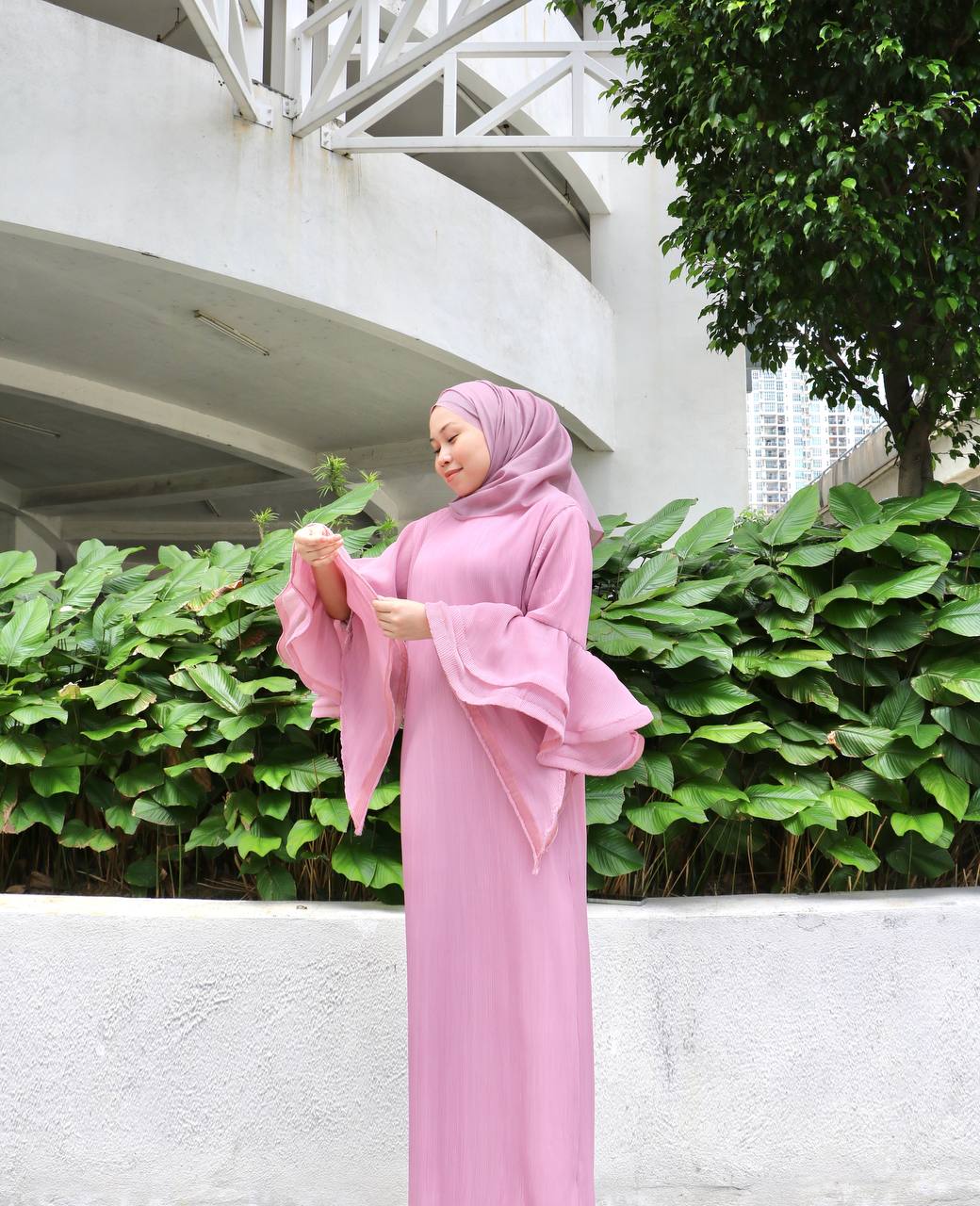 Alina Kaftan in Dusty Pink - FREESIZE