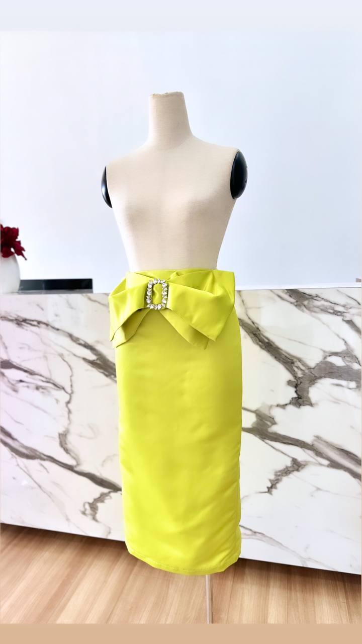 SKIRT SOPHIE IN LIME GREEN