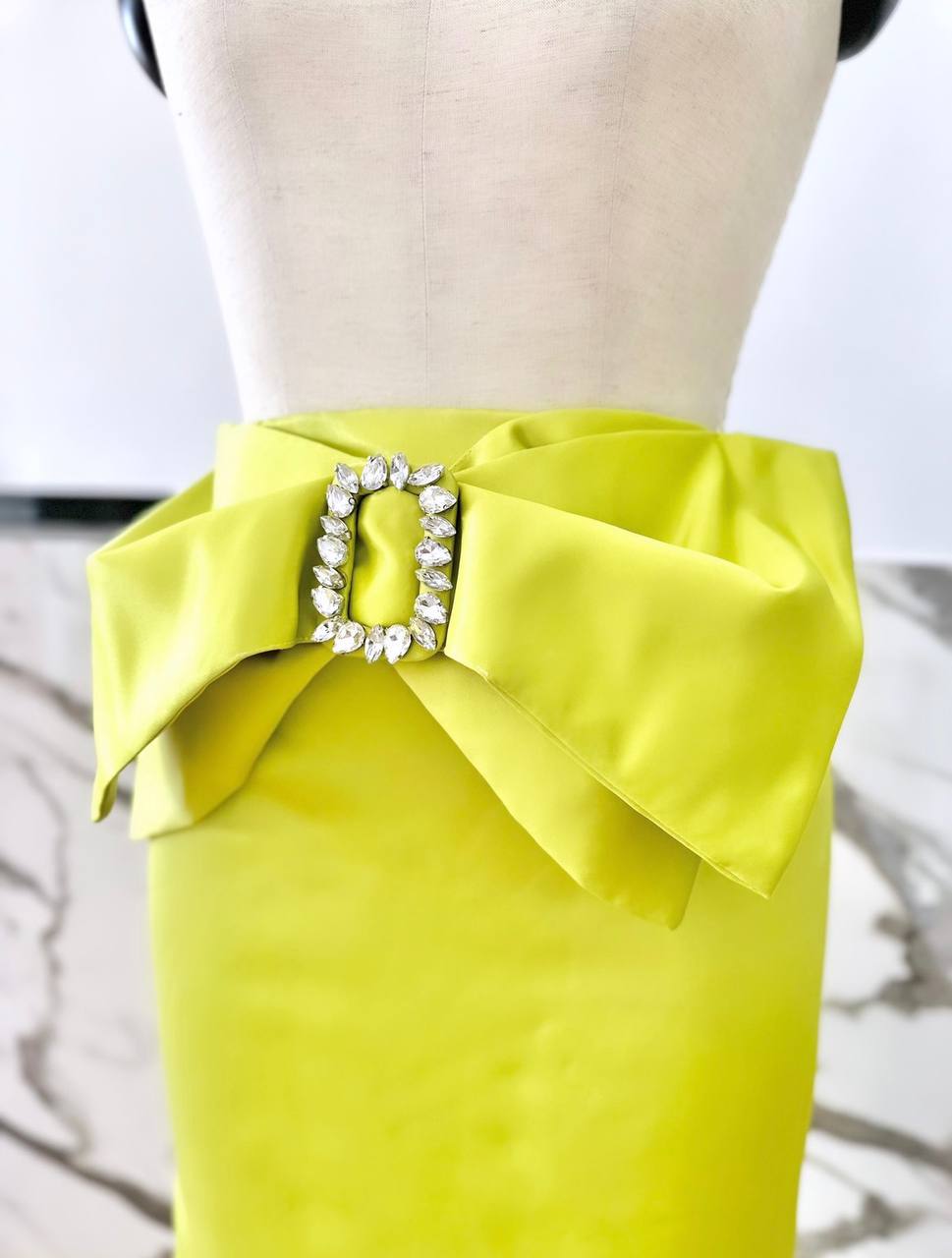 SKIRT SOPHIE IN LIME GREEN