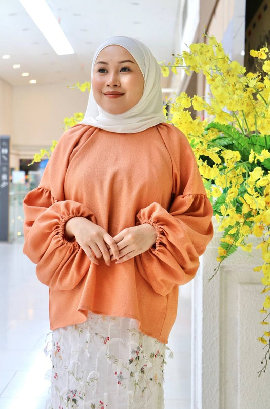 Faith Set Top and Skirt in Orange